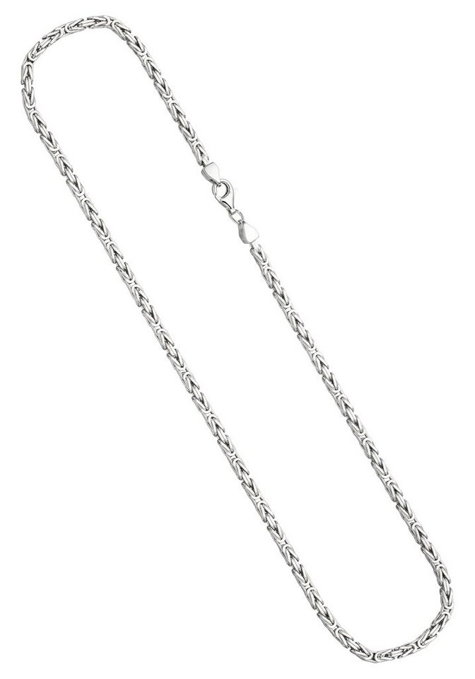 JOBO Silberkette, Königskette 925 Silber 50 cm 3,1 mm
