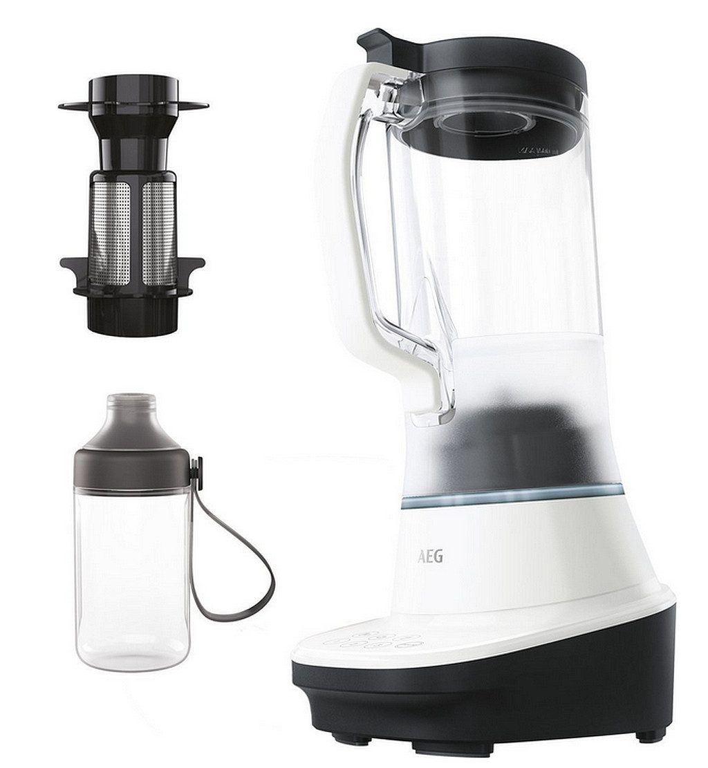 AEG Standmixer Ceramic White/Black, BPA-frei spülmaschinenfest TB 7-1-4 CW