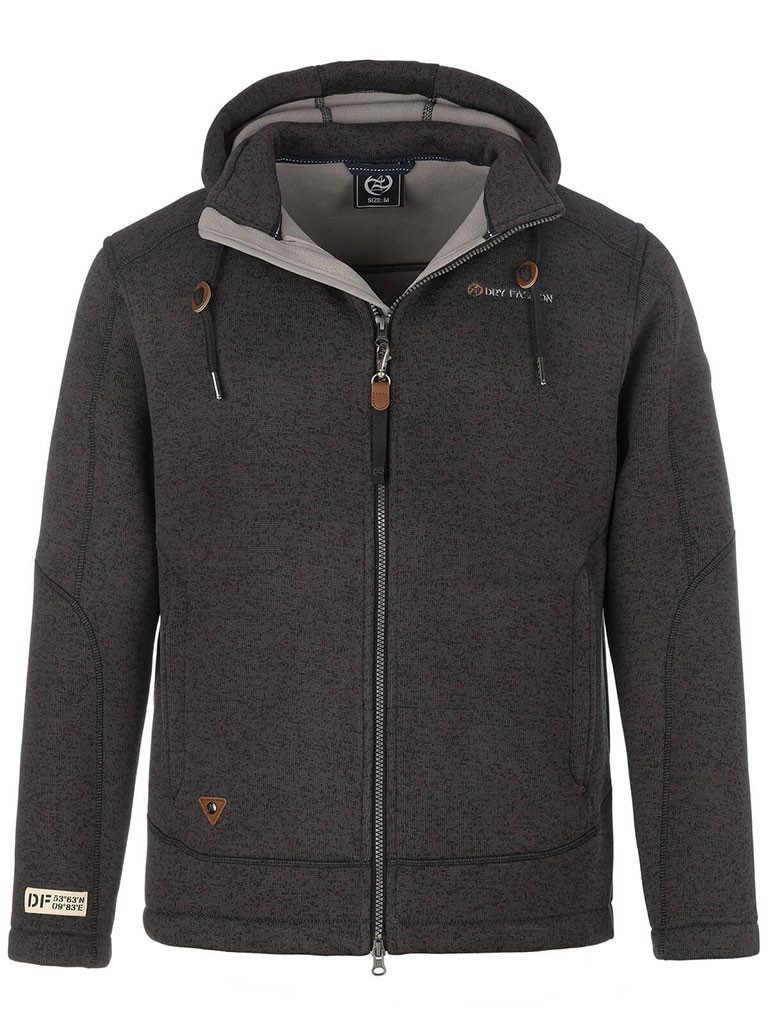 Dry Fashion Fleecejacke Kappeln Herren Jacke Kappeln Fleece mit Kapuze - Wä günstig online kaufen