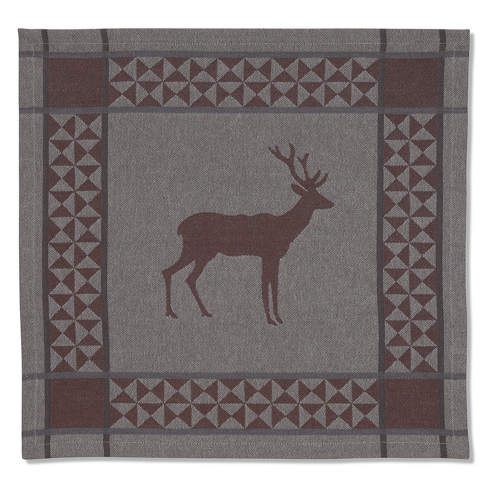 kela Mitteldecke Henrik, Hirschmotiv, waschbar bei 60°C