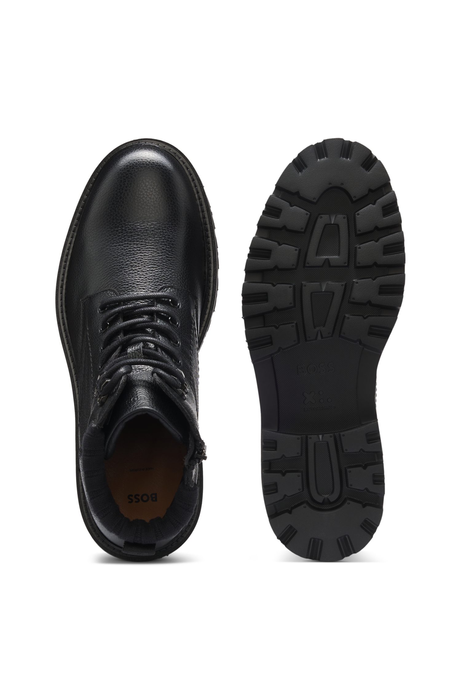 BOSS Schnürboots Herbstboots mit leichter Profil-Laufsohle – Bild 4 von 5