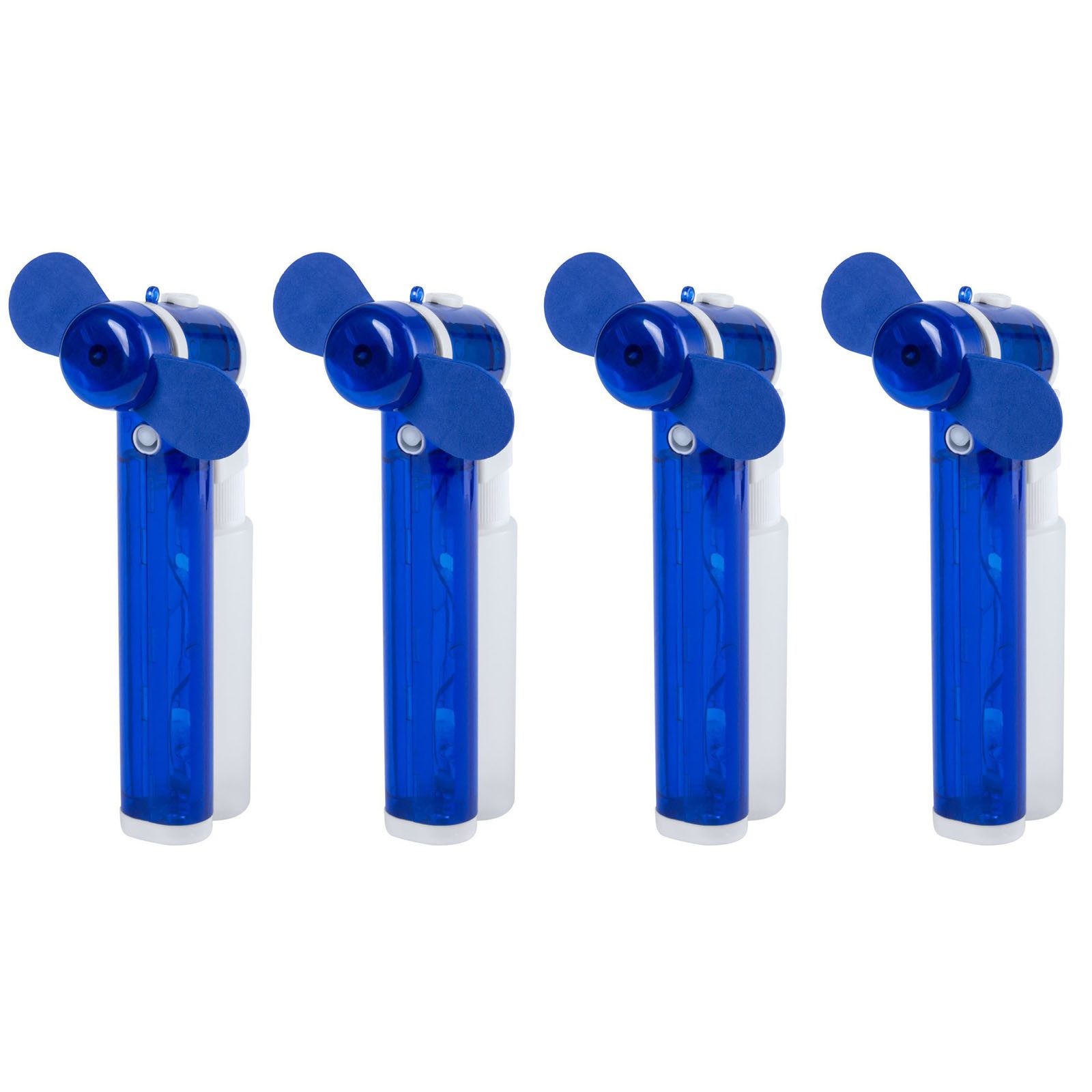 HAC24 Handventilator 4x Mini Hand Wassersprüh Handventilator Sprühventilator Ventilator, Blau