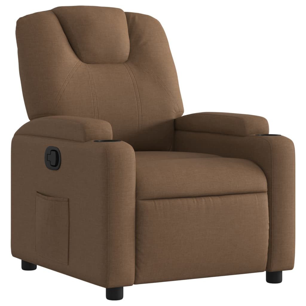 vidaXL Relaxsessel, Relaxsessel Braun Stoff