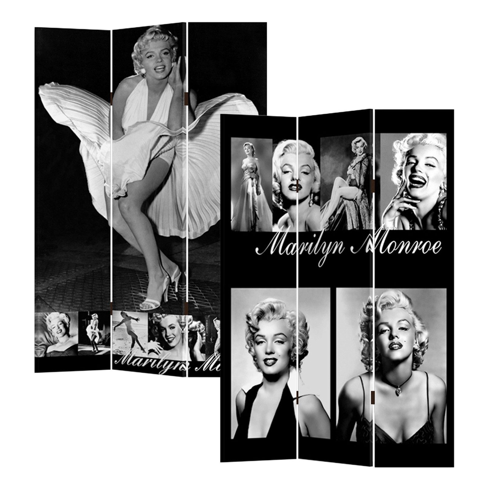 HTI-Line Paravent Paravent Marilyn (Stück, 1 St., 1 Paravent), Raumteiler Sichtschutz Trennwand