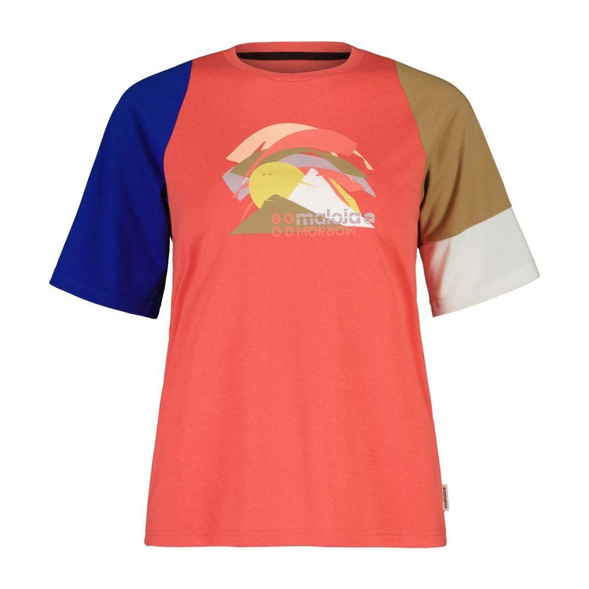 Maloja Kurzarmshirt RositzkogelM. Funktionelles Shirt aus recyceltem Polyester und Hanf für Enduro und