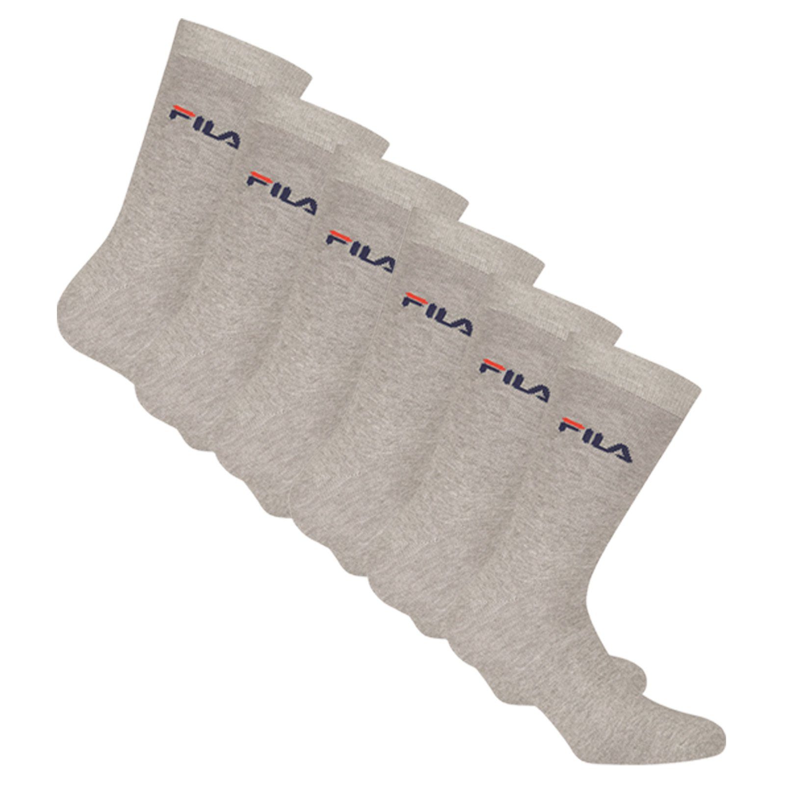 Fila Sportsocken Unisex Socken, 6er Pack - Crew Socks, Strümpfe, Hoher  Tragekomfort, beste Qualität