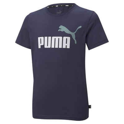 PUMA T-Shirt Jungen T-Shirt - ESS+ 2 Col Logo Tee, Rundhals