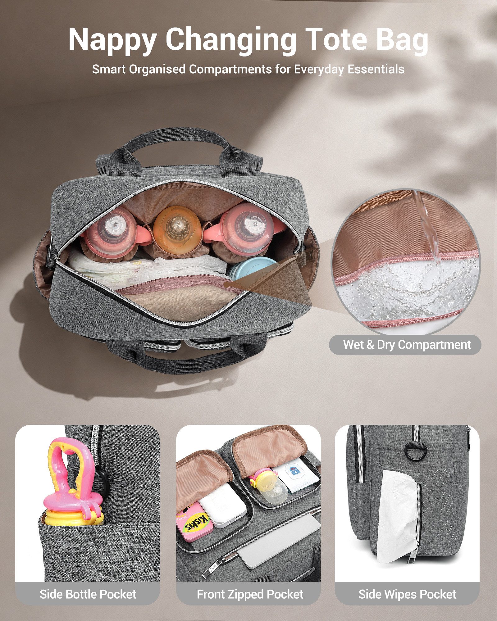 KONO Wickeltasche für Babys – Bild 4 von 5