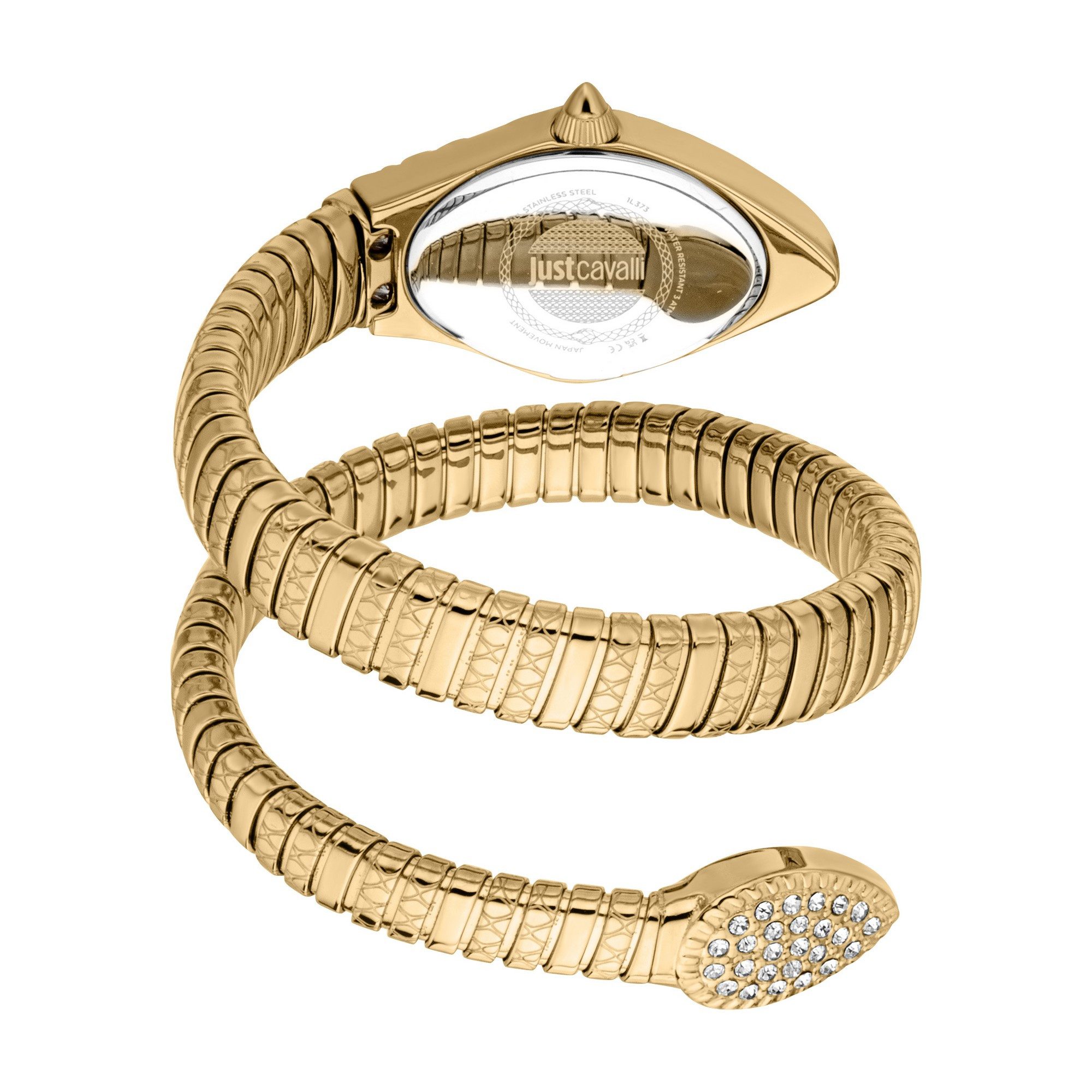 Just Cavalli Time Quarzuhr Vetra JC1L373M0025, Armbanduhr, Damenuhr, Edelstahlarmband, analog, Kristallsteine
