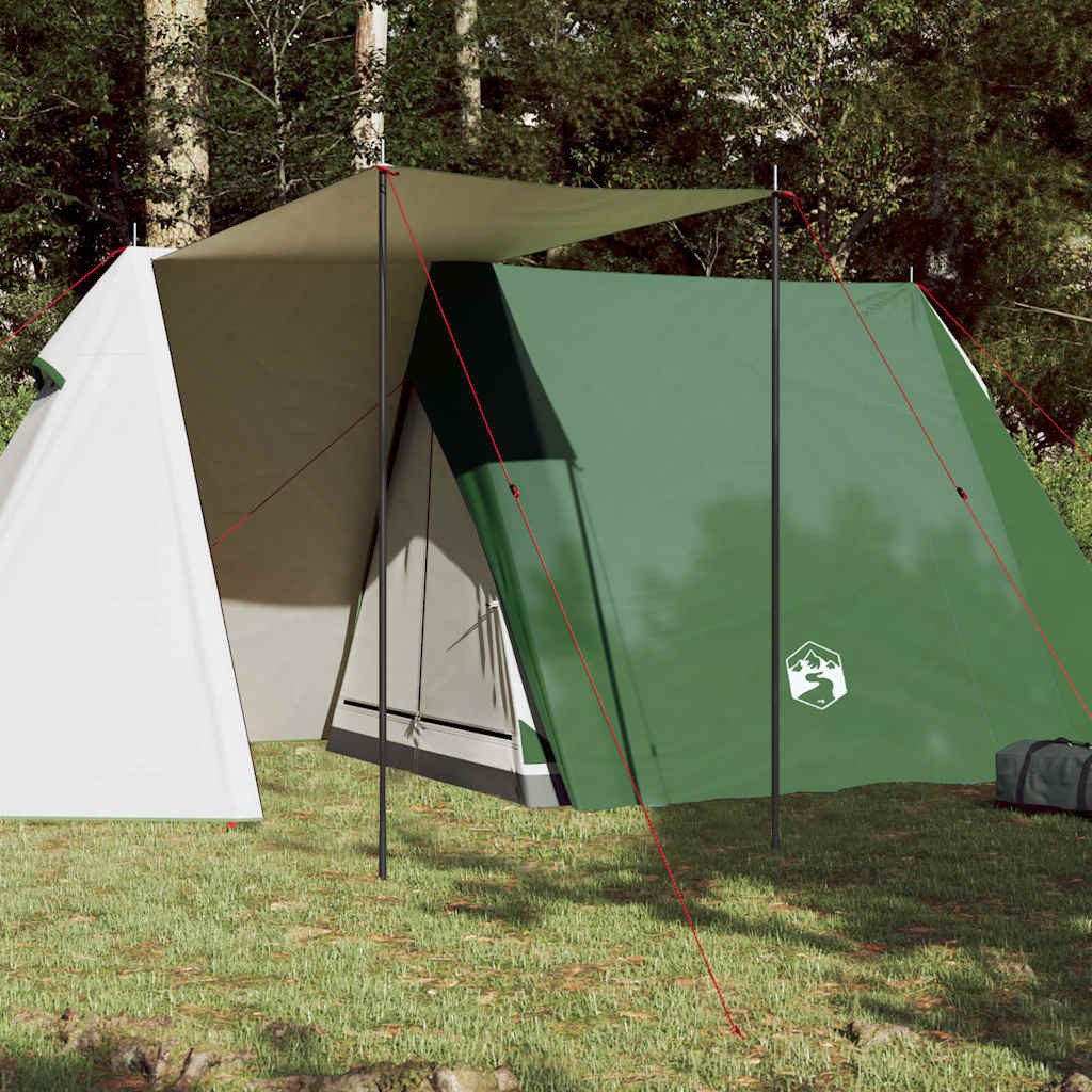 vidaXL Kuppelzelt Campingzelt 3 Personen Grün Wasserfest, (1 tlg)