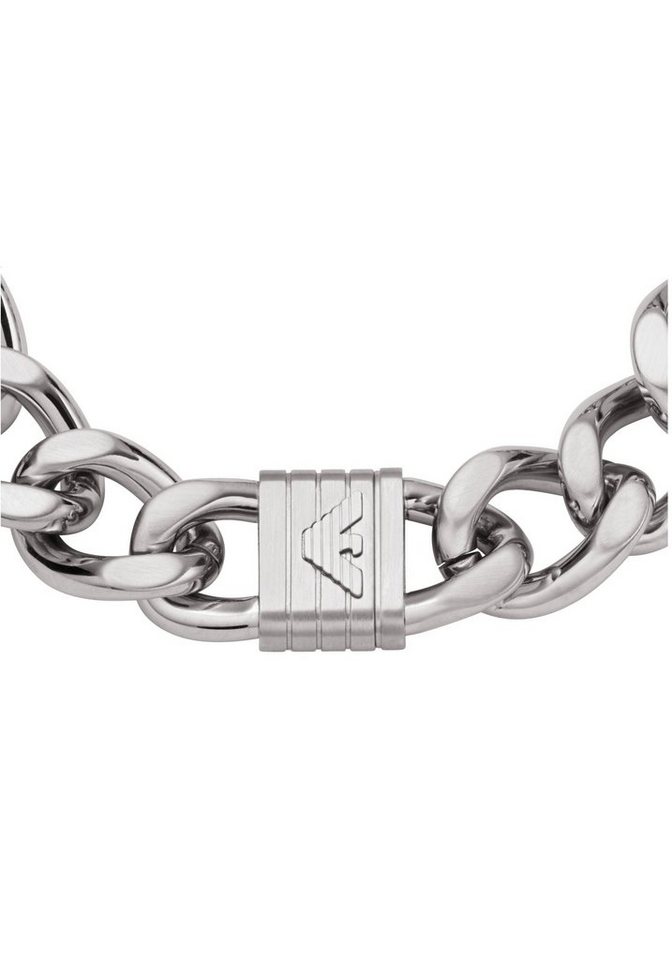 Emporio Armani Edelstahlarmband EGS2905040, Edelstahl, Klassisches  Herrenarmband als täglicher Begleiter am Handgelenk