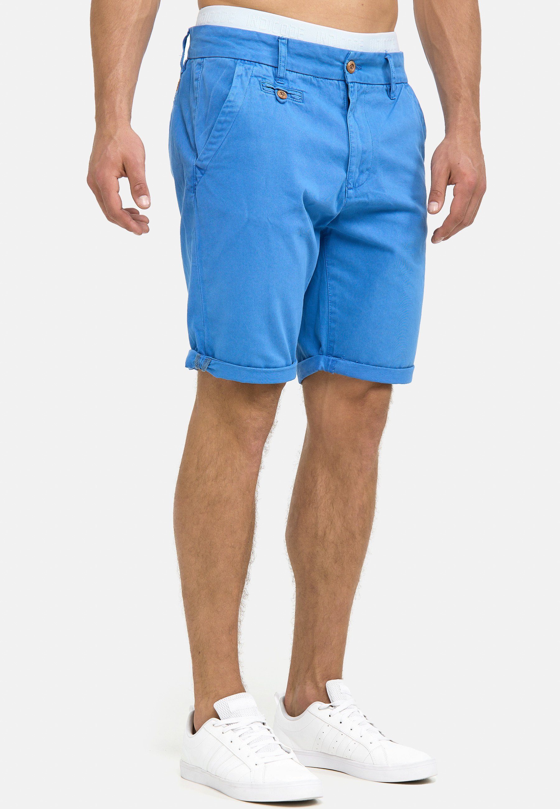 Blue Indicode Cuba Chinoshorts Palace Blau