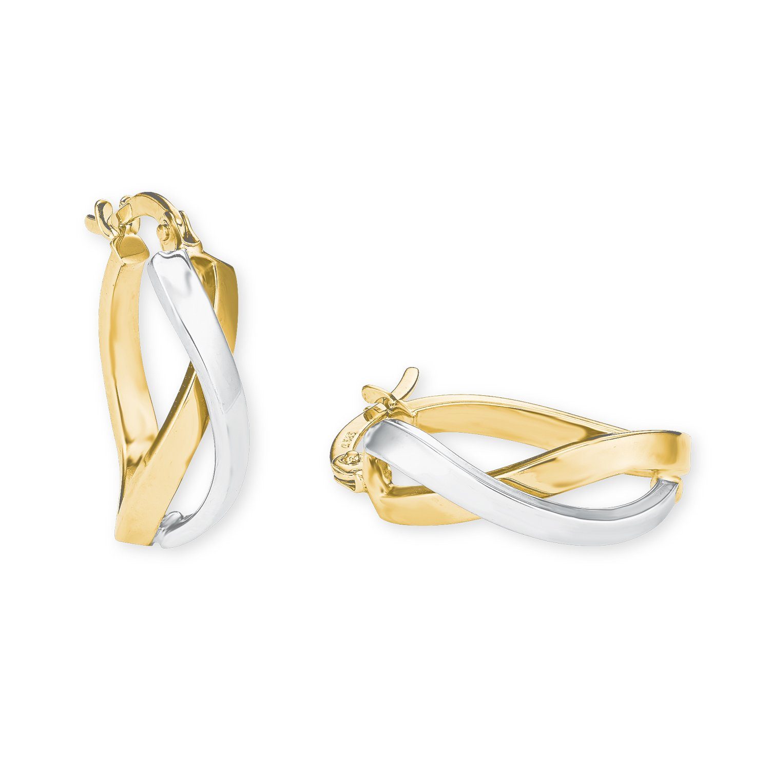 Amor Paar Creolen Amor Creolen für Damen, Gold 585 (Creolen, 2-tlg) günstig online kaufen