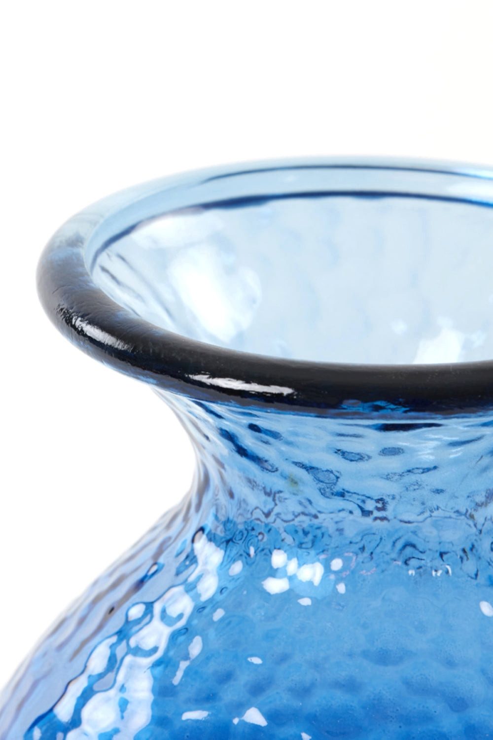 Dirk Davids Leuchten GmbH Dekovase Deko Vase Glas Blau Ø14x18cm
