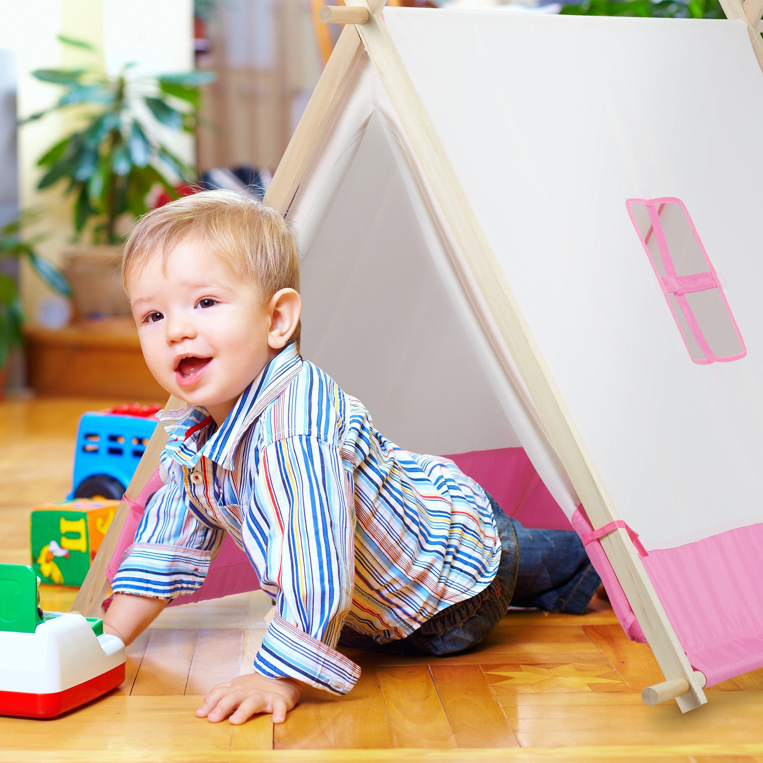 relaxdays Tipi-Zelt für Kinder, Personen: 1 (1 tlg) – Bild 3 von 5