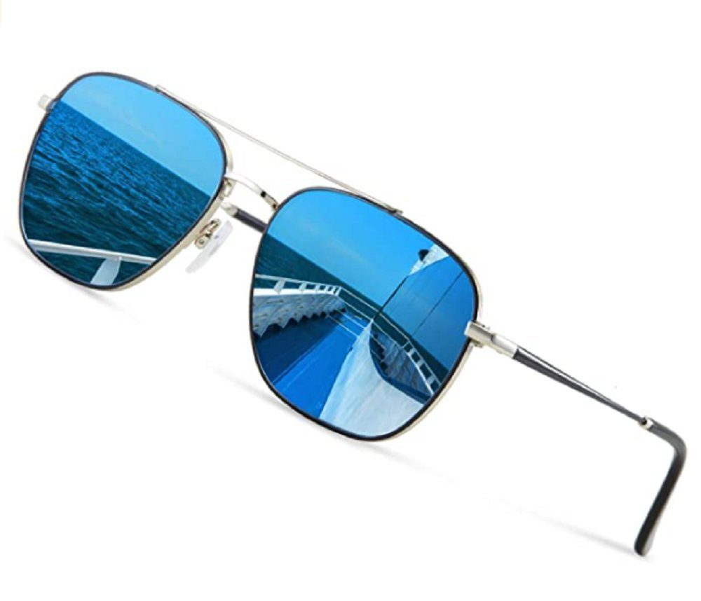 Luxear Sonnenbrille Verspiegelte Sonnenbrille Fliegerbrille Männer