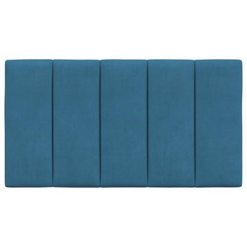 vidaXL Kopfteil Kopfteil-Kissen Blau 80 cm Samt, (1 St)