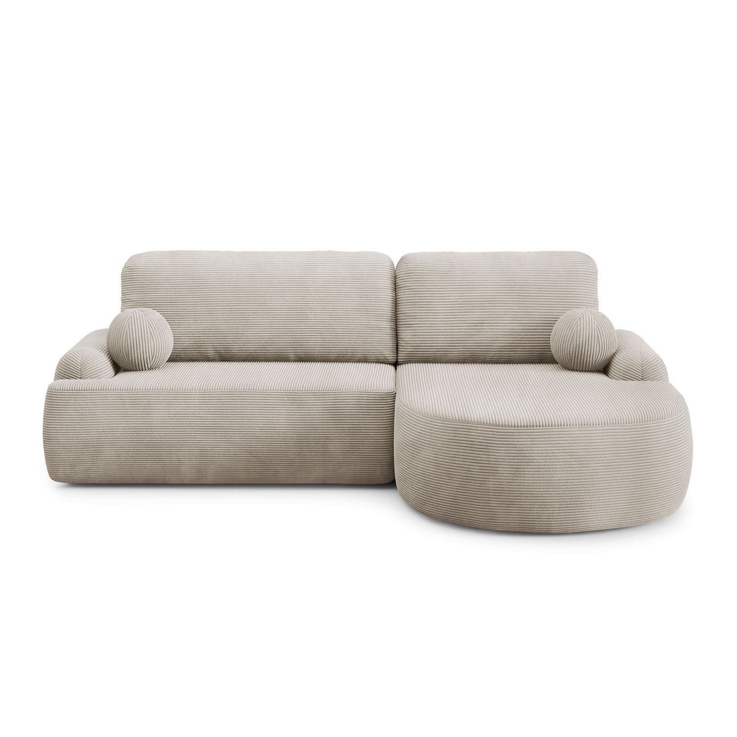 Lookway Ecksofa CLEO CORD Rundes Ecksofa günstig online kaufen
