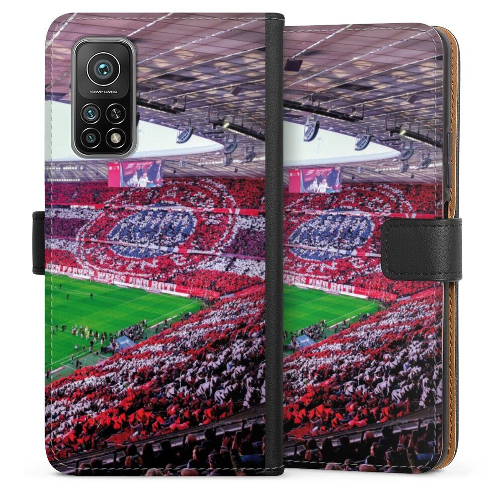 DeinDesign Handyhülle FCB Stadion FC Bayern München FCB Stadion Tribüne, Xiaomi Mi 10T Pro 5G Hülle Flip Case Klapphülle Handytasche Leder