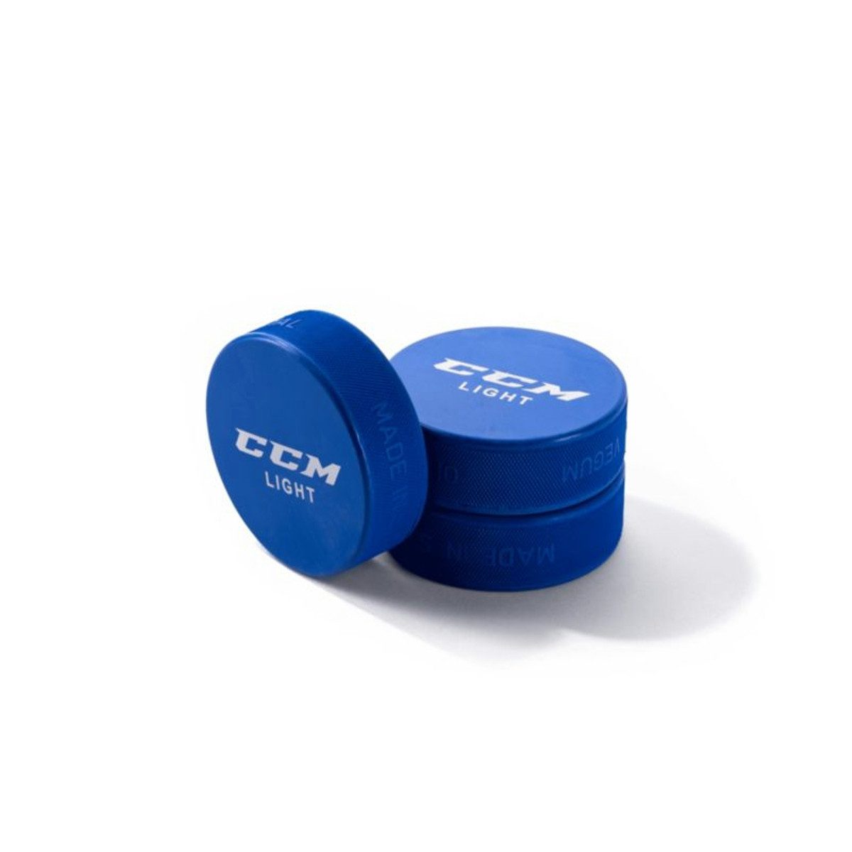 CCM Hockeypuck Eishockey Puck CCM leicht blau 3er Pack