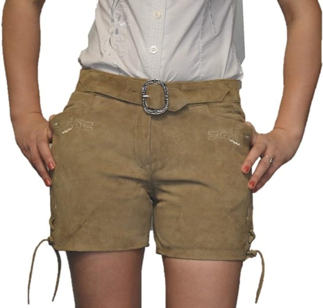 Fuente Leather Wears Trachtenlederhose Lederhose Kurz Damen günstig online kaufen
