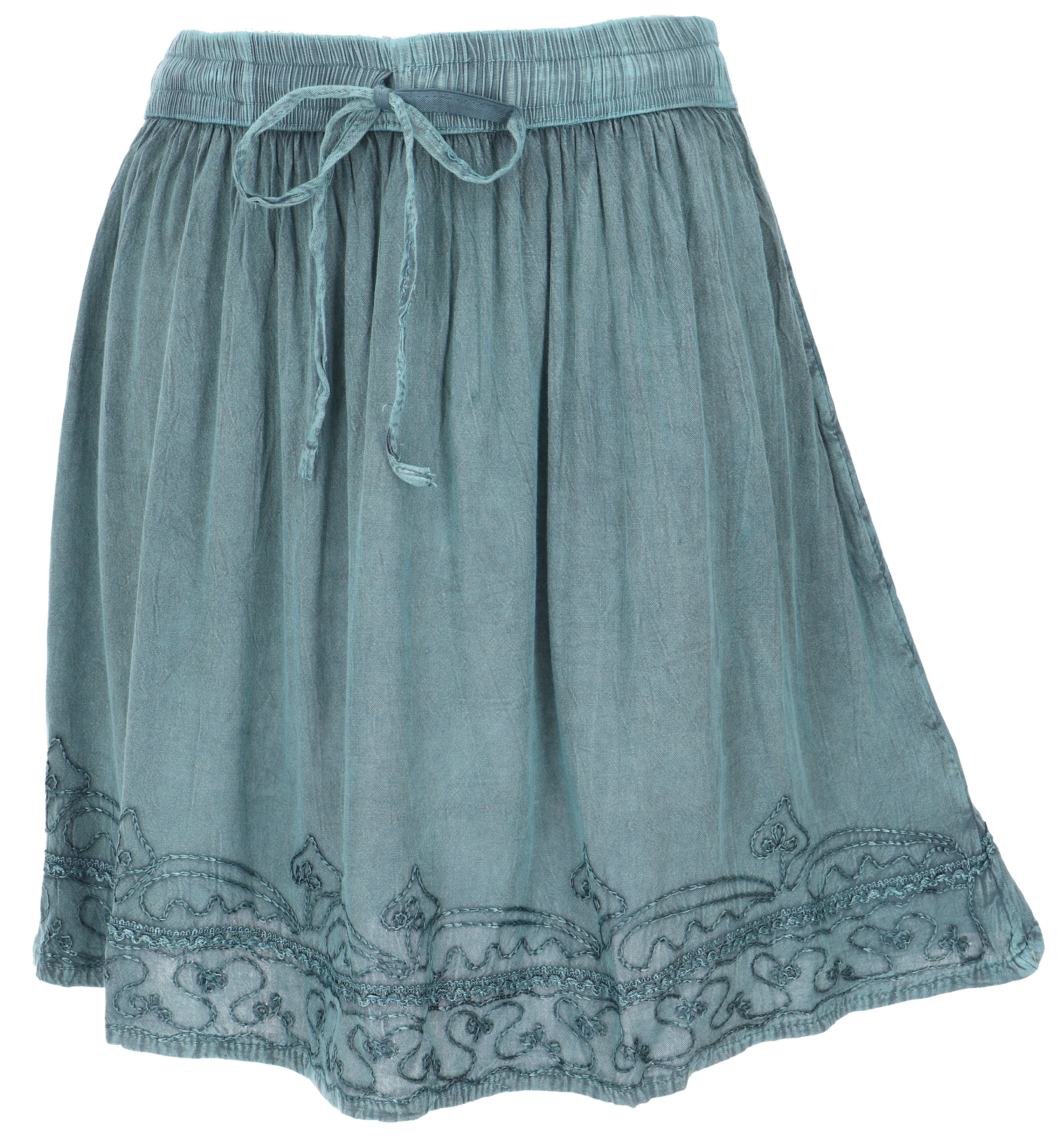 Guru-Shop Minirock Bestickter Boho Minirock - günstig online kaufen