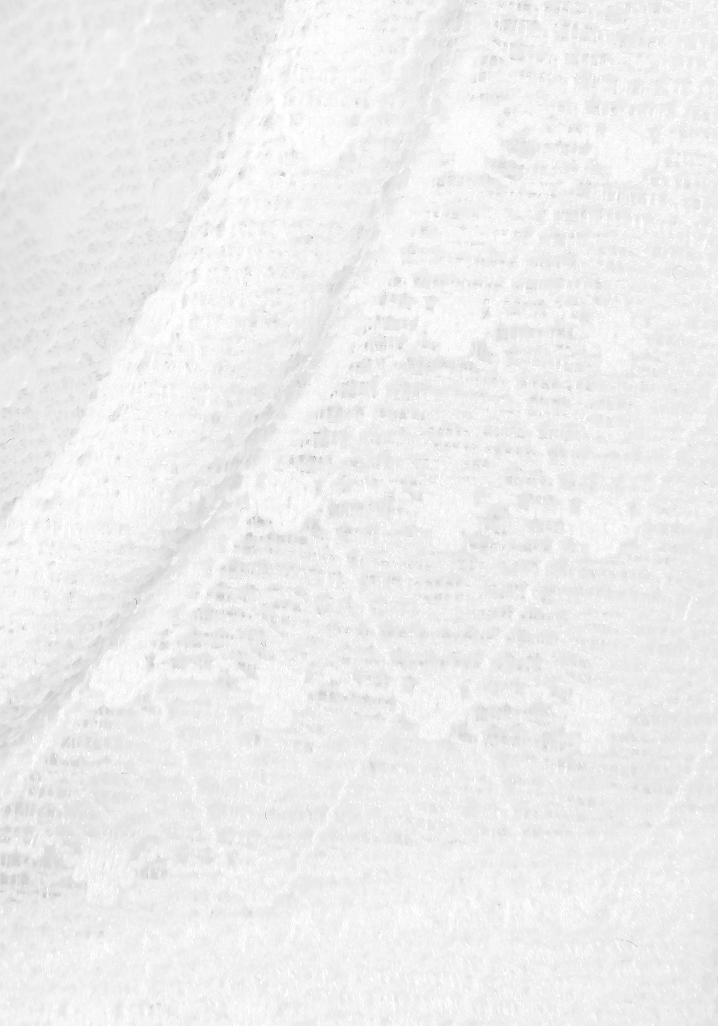 abnehmbaren, Bügel Trägern, transparenten aus Spitze weiß mit Schalen-BH Nuance mit Dessous