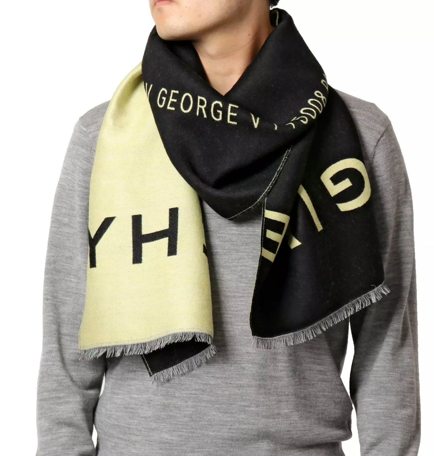 GIVENCHY Strickschal Unisex Signature Schal, Ein stilvolles Statement-Piece, das jedes Outfit aufwertet