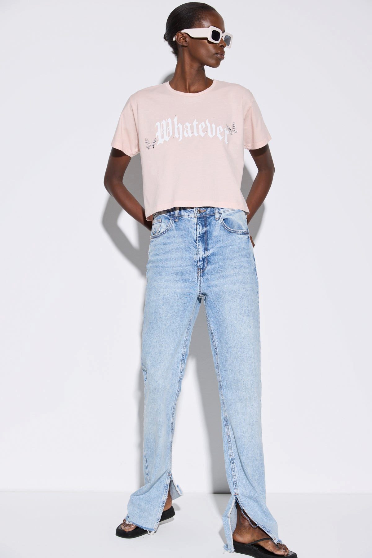 No Matter What T-Shirt Bedrucktes Crop-T-Shirt günstig online kaufen