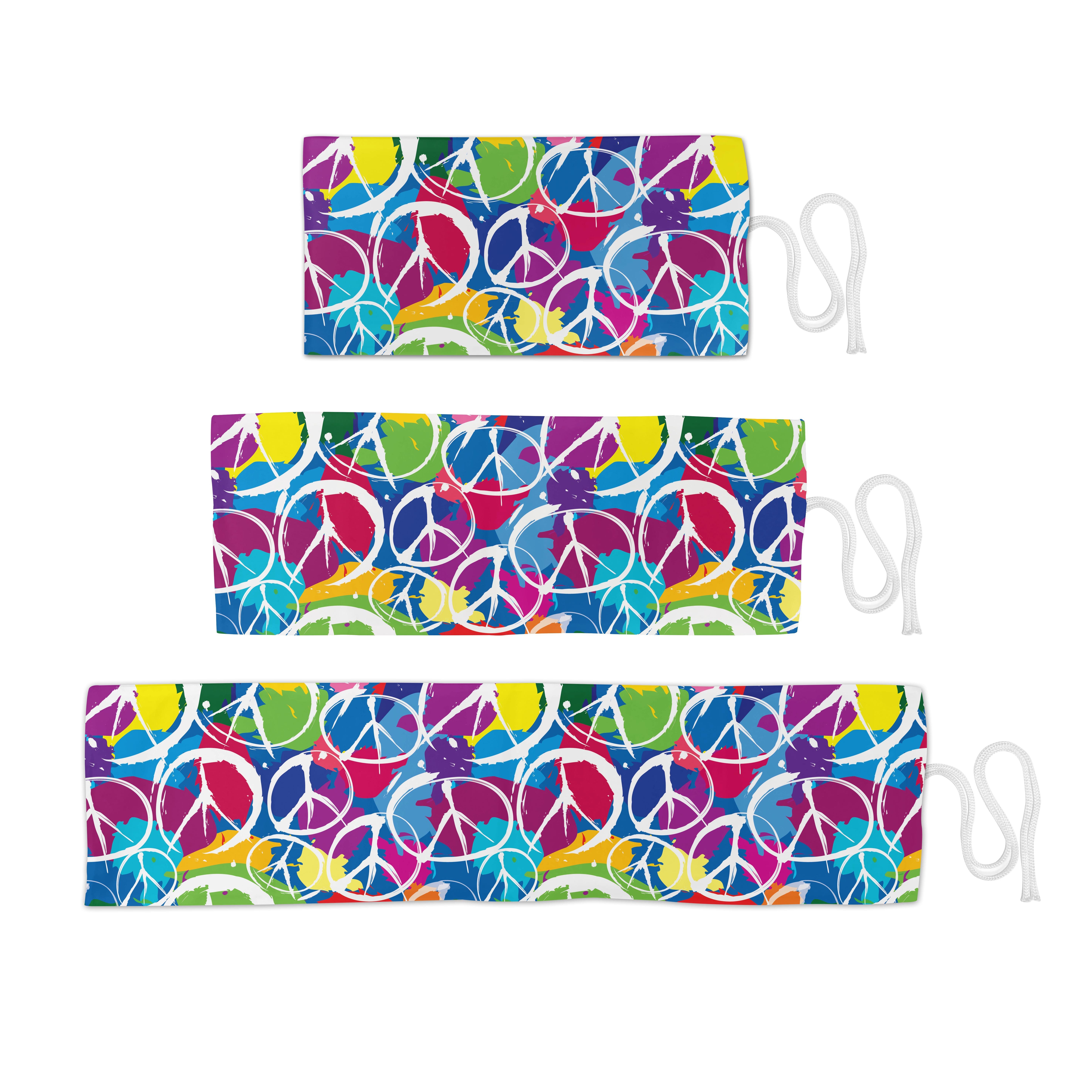 Abakuhaus Federmäppchen langlebig und tragbar Segeltuch Stiftablage Organizer, Hippie Friedensaktivismus Thema