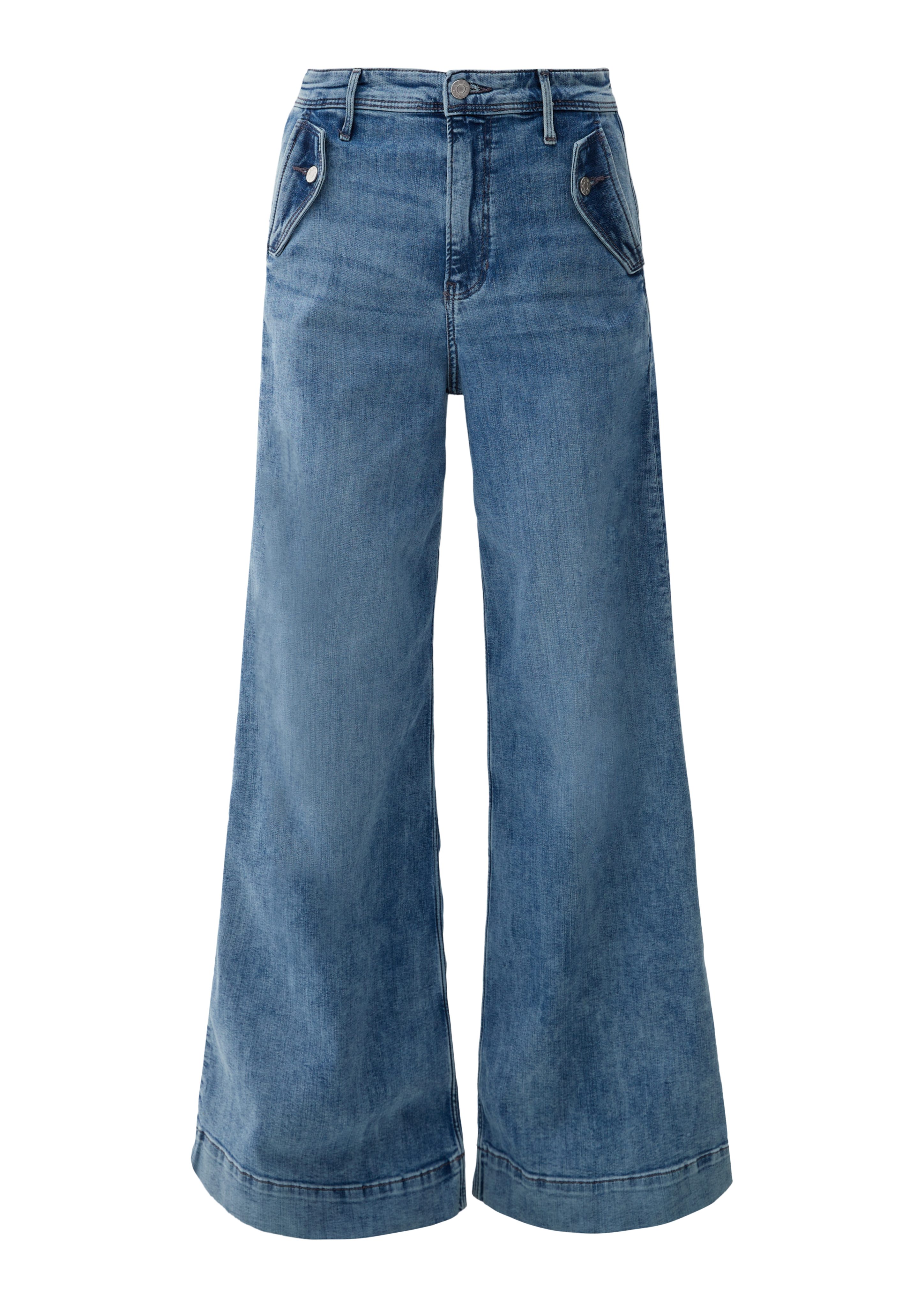 Waschung Leg Fit Wide High Regular / hellblau / s.Oliver Jeans Rise / 5-Pocket-Jeans Suri
