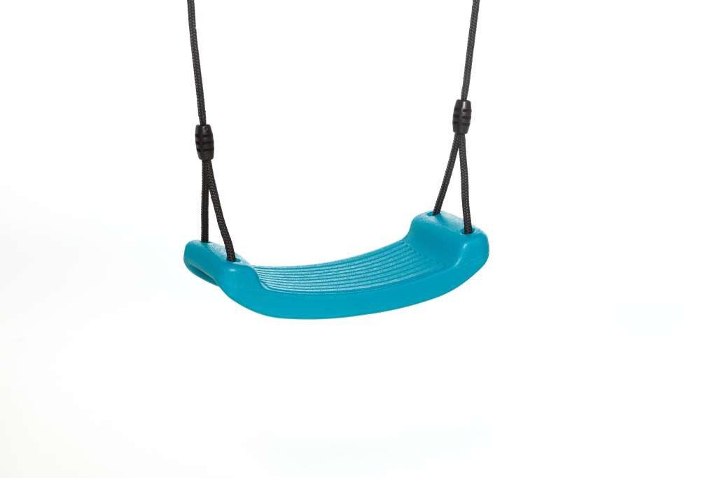 DICE Schaukelsitz Schaukelsitz aus Kunststoff in Türkis mit schwarzem geflochtenem Seil, passend für BERG Playbase