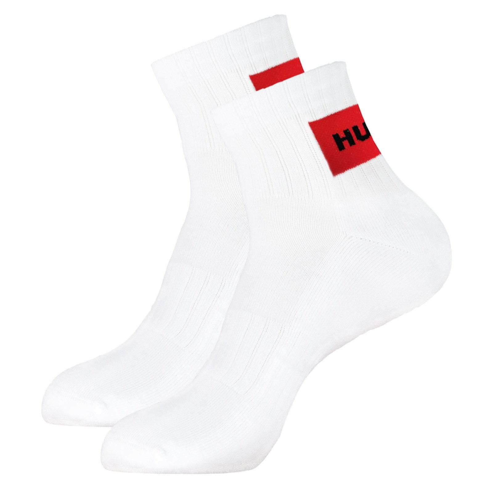 HUGO Sneakersocken 3P SH Rib Label CC (3-Paar) mit Logo-Label