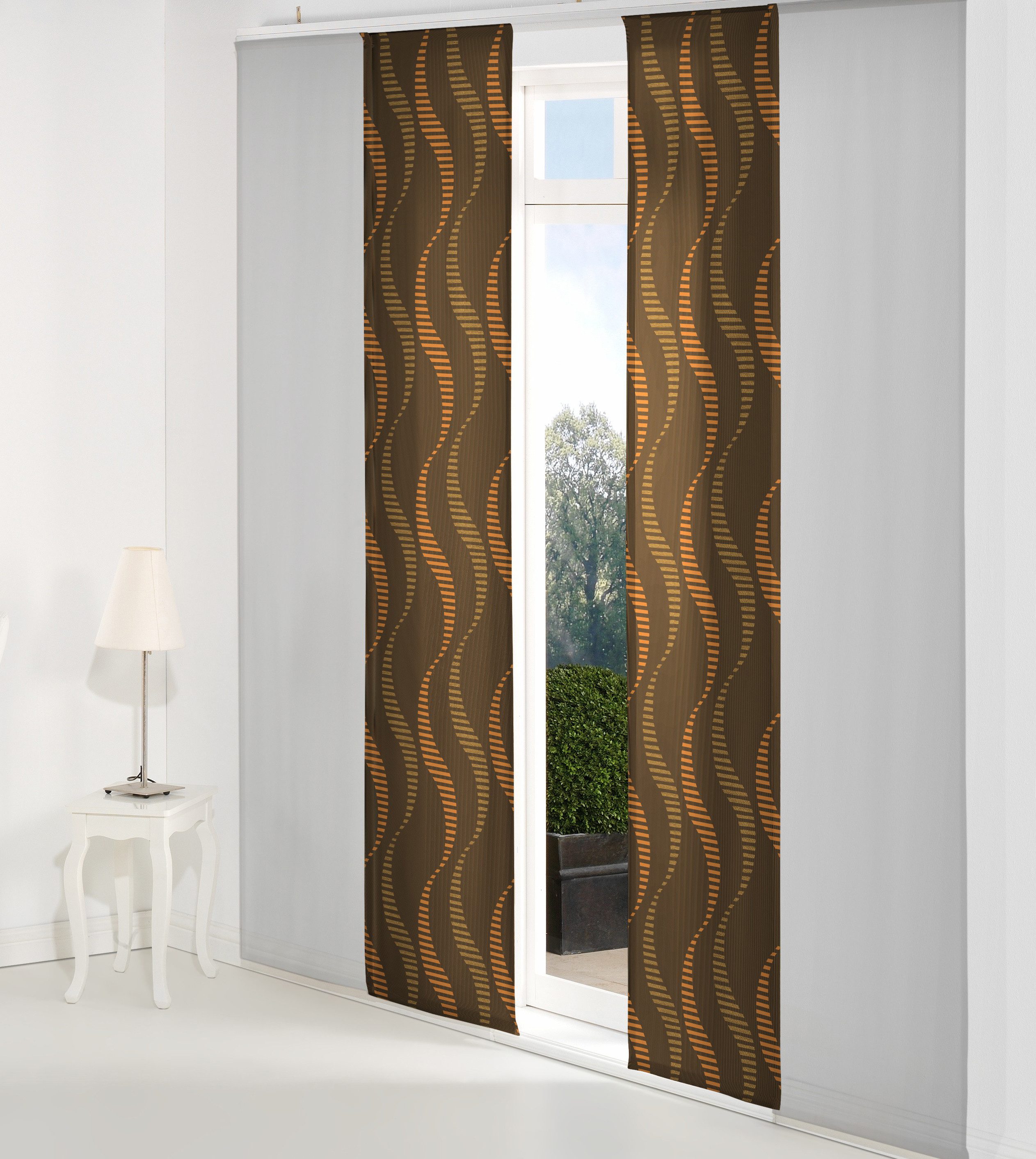 Wirth Schiebegardine LUPARA (1 St), Paneelwagen, blickdicht, Jacquard, Inkl. Montagezubehör