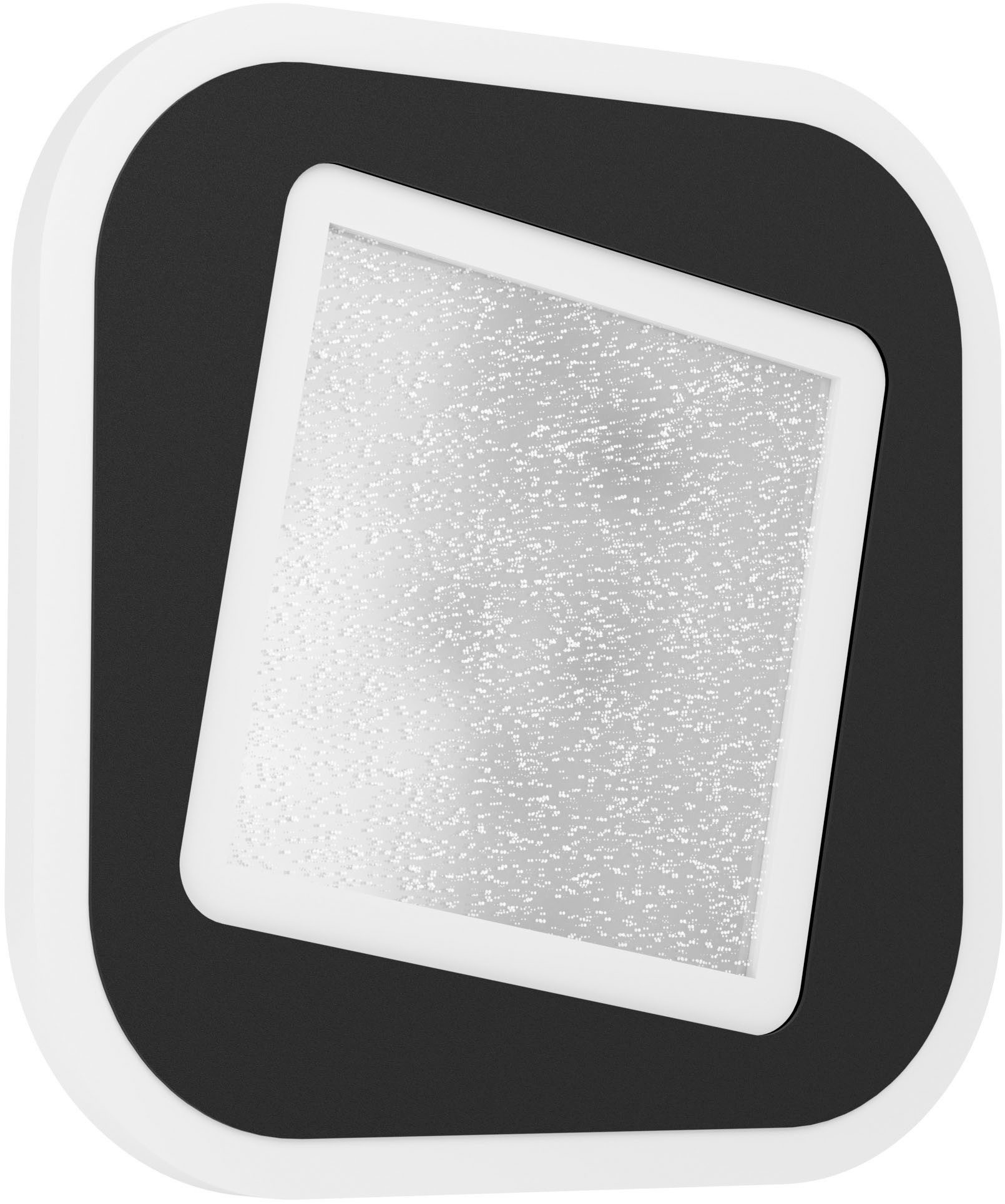 EGLO Wandleuchte MACCHIONI Wandlampe - Stahl, Kunststoff - LED - 12W - IP20, LED fest integriert, Neutralweiß, Wandstrahler, Wandspot, Wohnzimmer, Flur, L20 x B20 x AL4,5 cm