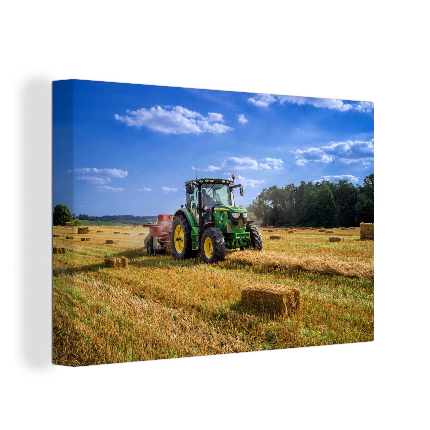 OneMillionCanvasses® Leinwandbild Traktor - Bauernhof - günstig online kaufen