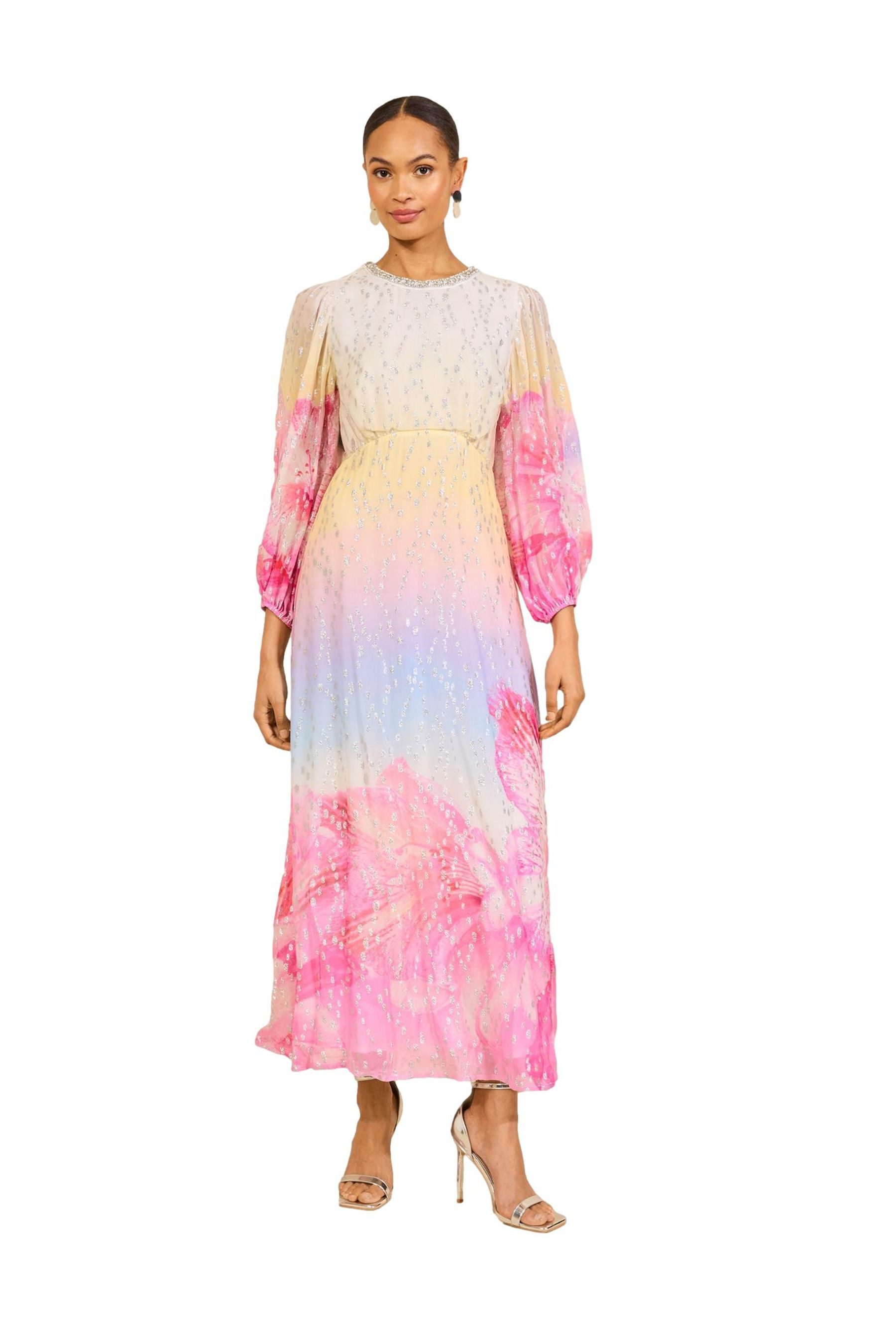Midikleid Love & Roses verziertes Midikleid, Regular