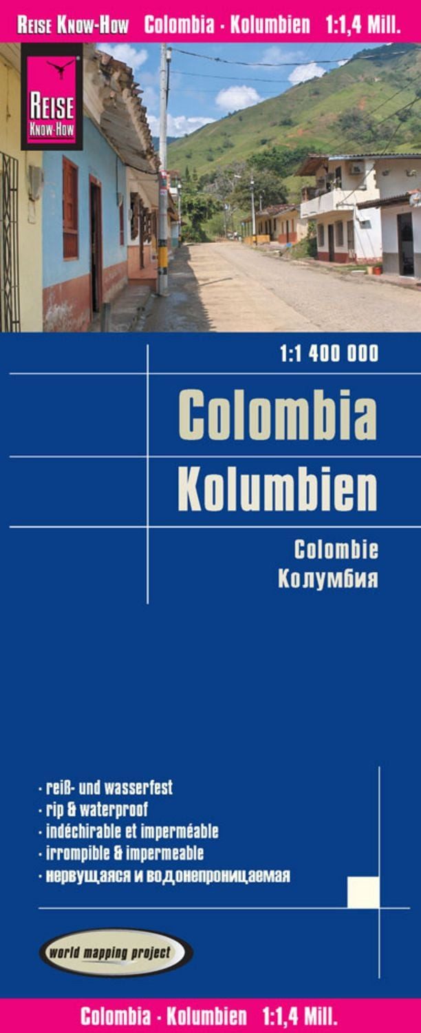 Reise Know-How Landkarte Kolumbien / Colombia (1:1.400.000) / Reise Know-How Verlag Peter Rump