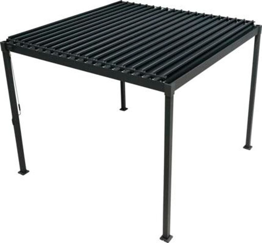 Leco Pavillon Pergola Überdachung Lamellenpergola Sonnenschutz Sonnendach FREE, (Zubehör separat erhältlich wie Rollo, Seitenwand), Gestell aus Stahl pulverbeschichtet