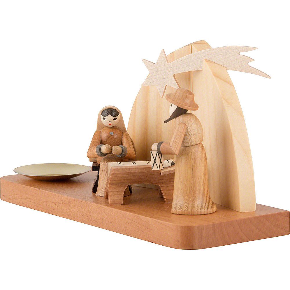 Seiffener Kunsthandwerk Theo Lorenz Schwibbogen Weihnachtskrippe - Heilige Familie (9cm) von Theo Lorenz Kunsthandwerk