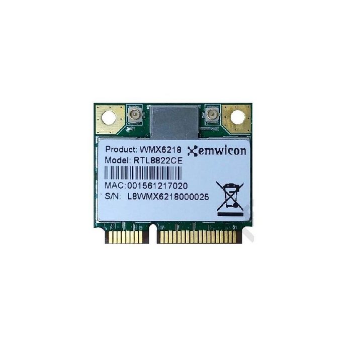 AAEON 9651621800 - Wi-Fi 5 802.11ac 2x2 Dual-Band Mini PCIe Modul Mini-PC