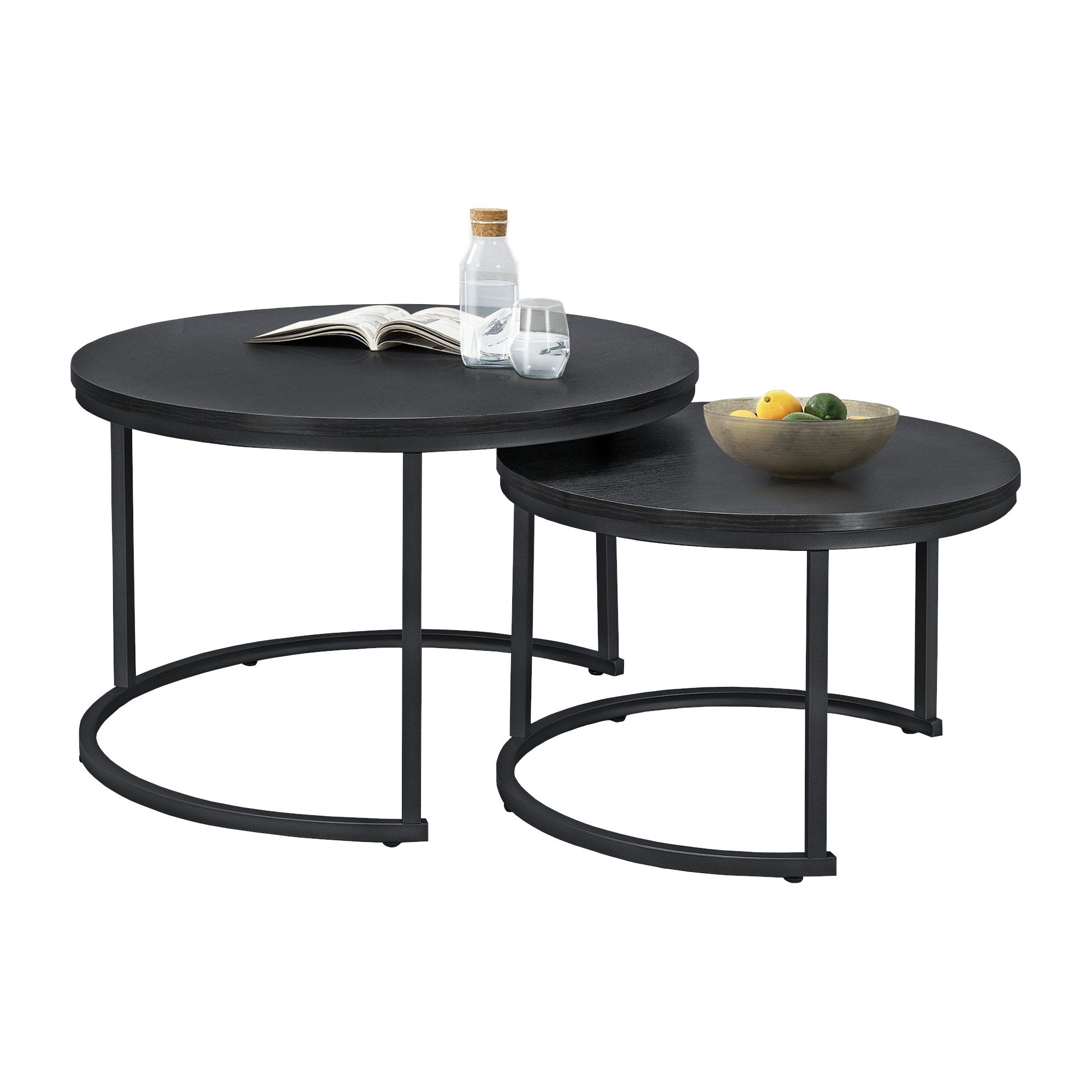 en.casa Couchtisch, »Christchurch« 2er Set rund günstig online kaufen