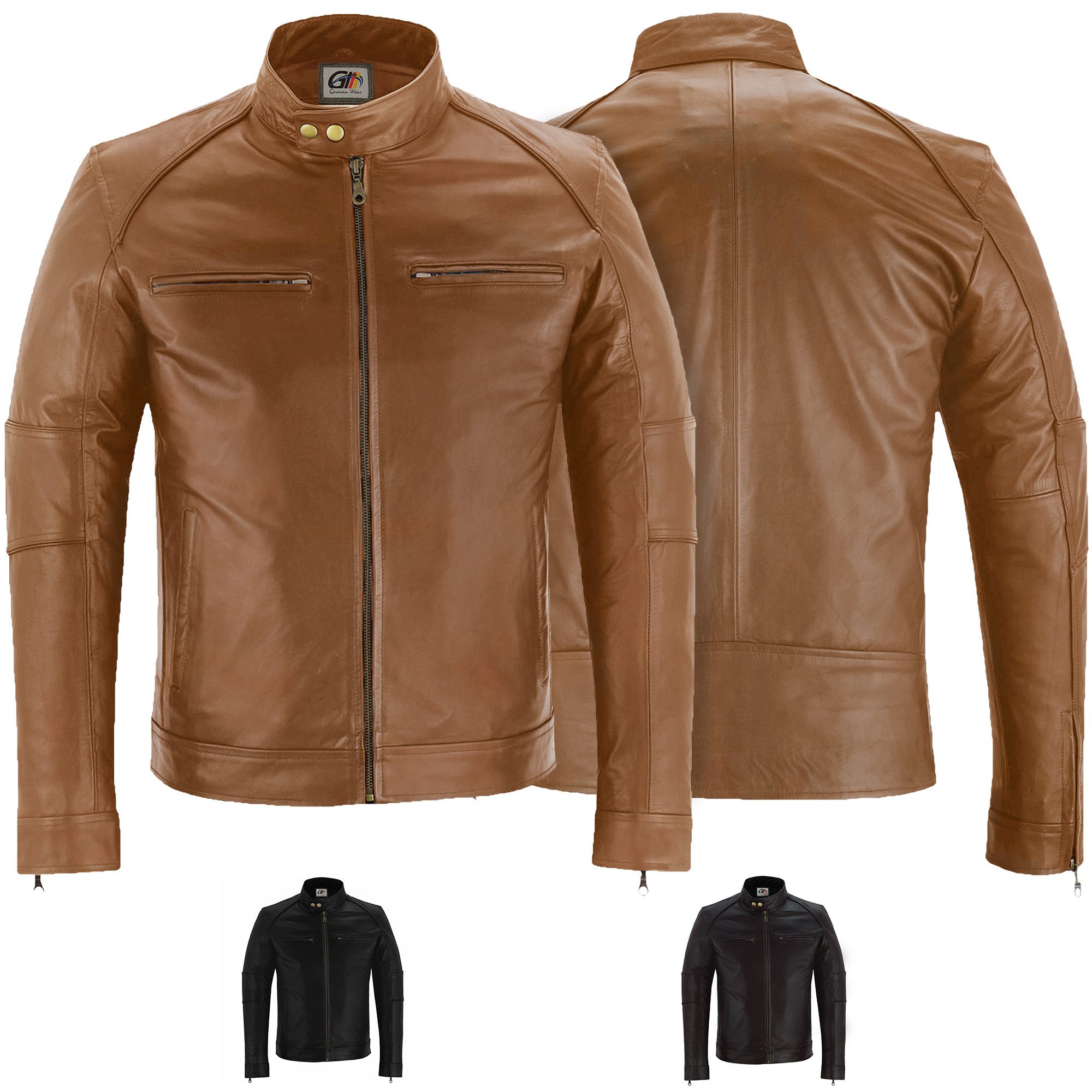 German Wear Lederjacke Trend502J Lederjacke Jacke aus Lamm Nappa Leder günstig online kaufen