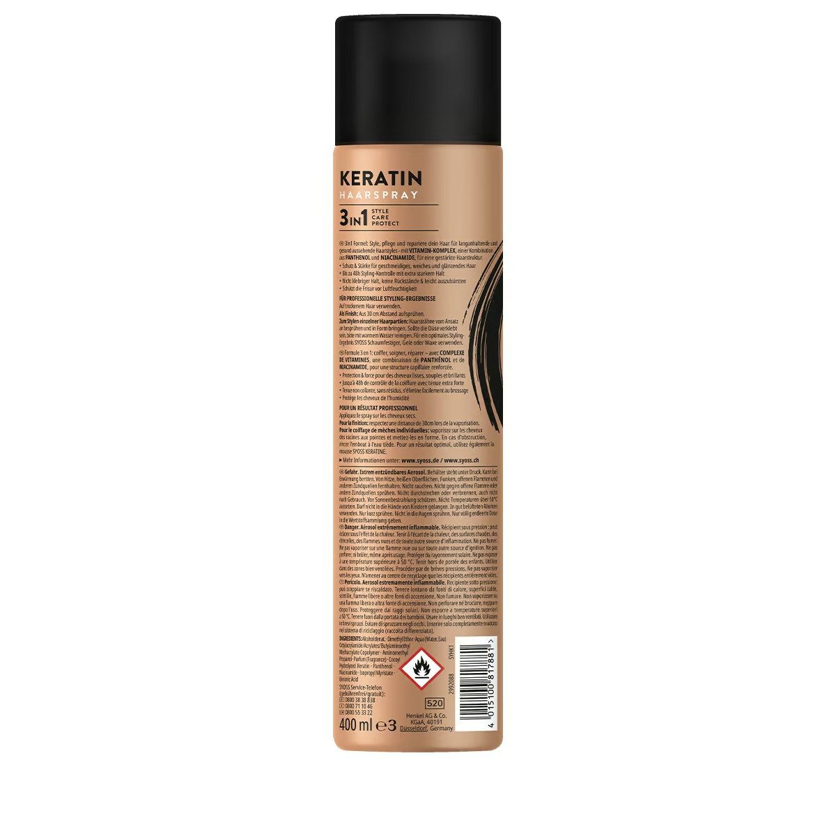 Syoss Haarspray SYOSS Keratin Halt 4 Haarspray