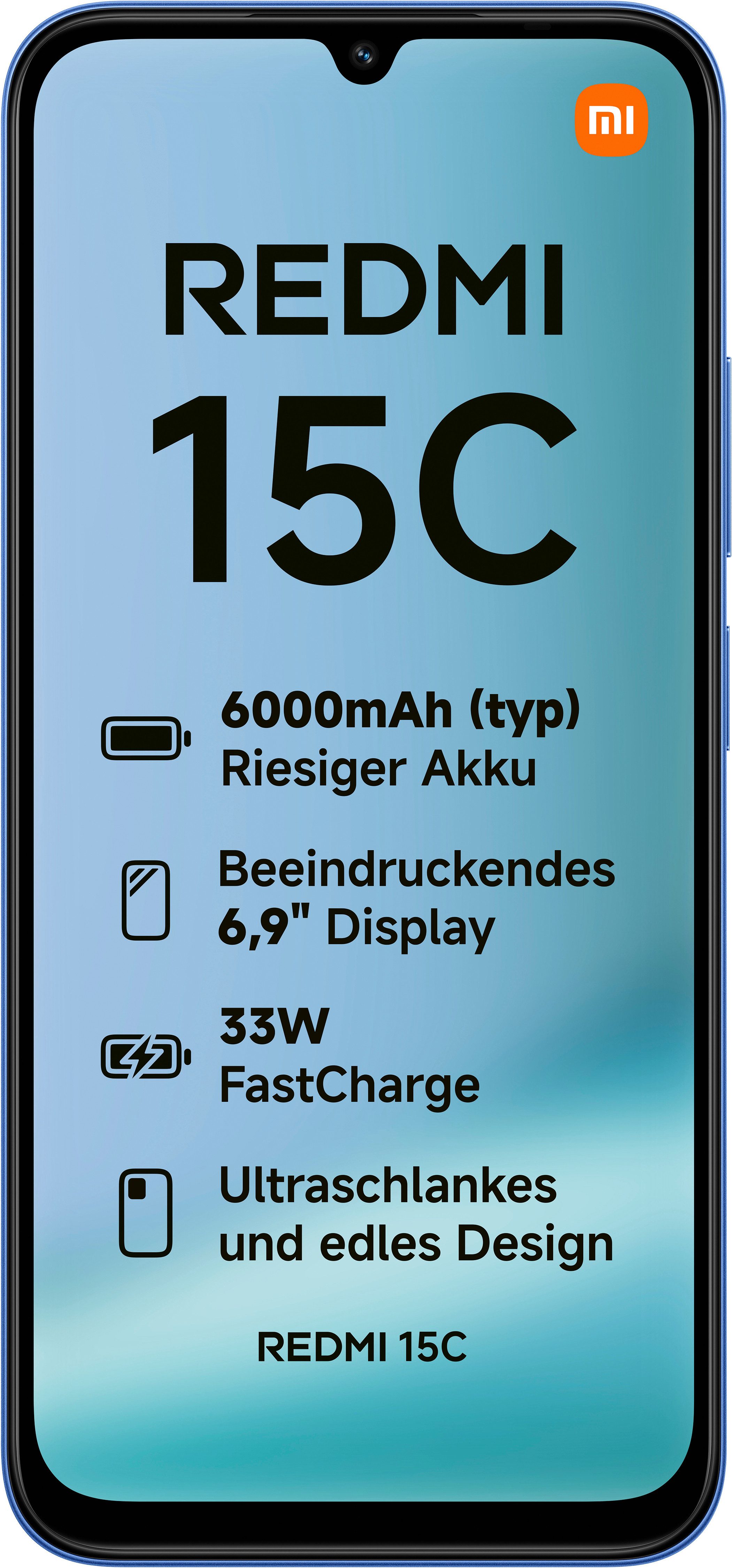Xiaomi Redmi 15C 4+128GB Smartphone (17,52 cm/6,9 Zoll, 128 GB Speicherplatz, 50 MP Kamera)