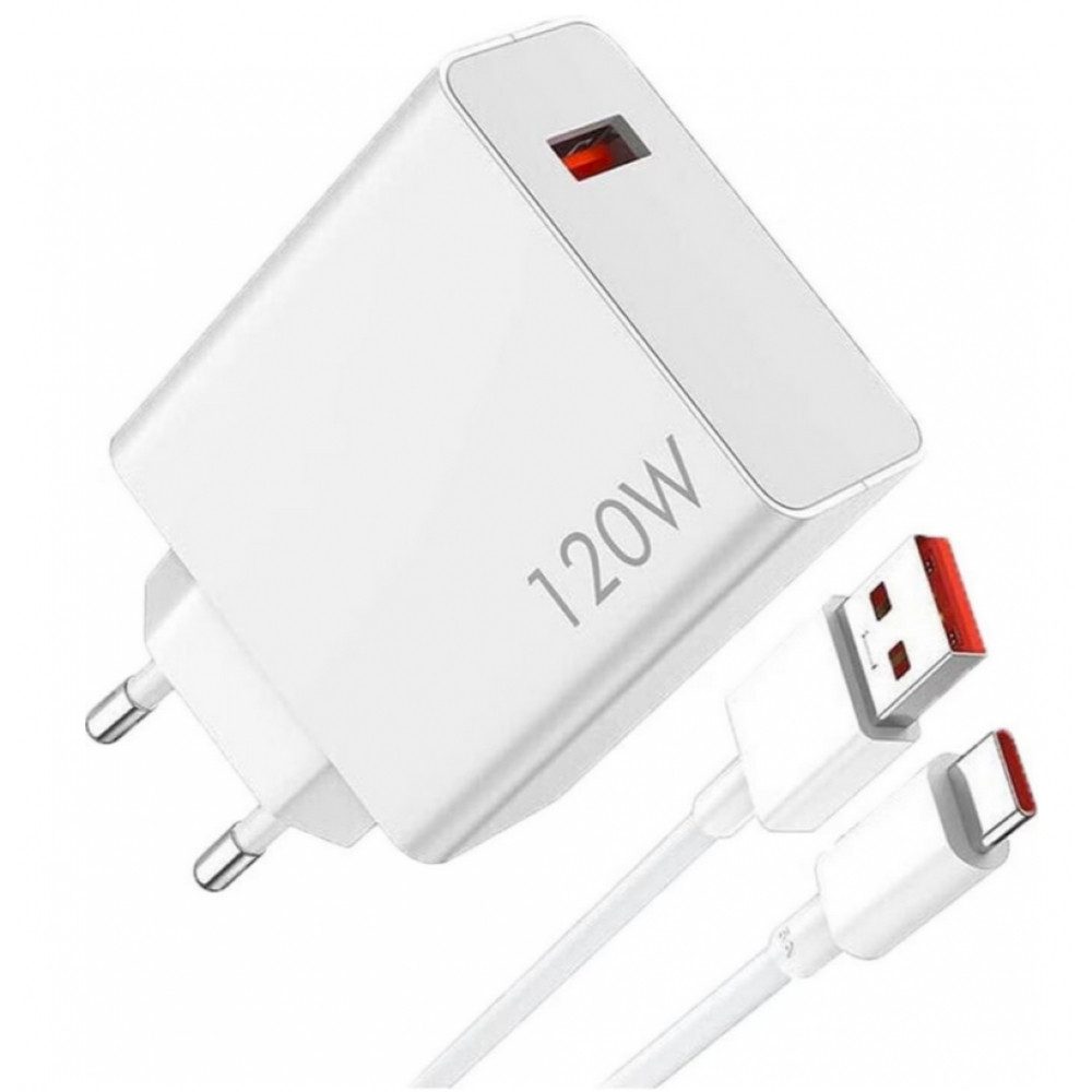 Xiaomi 120W HyperCharge Combo (Type-A) EU Smartphone-Ladegerät (Fast Charge)