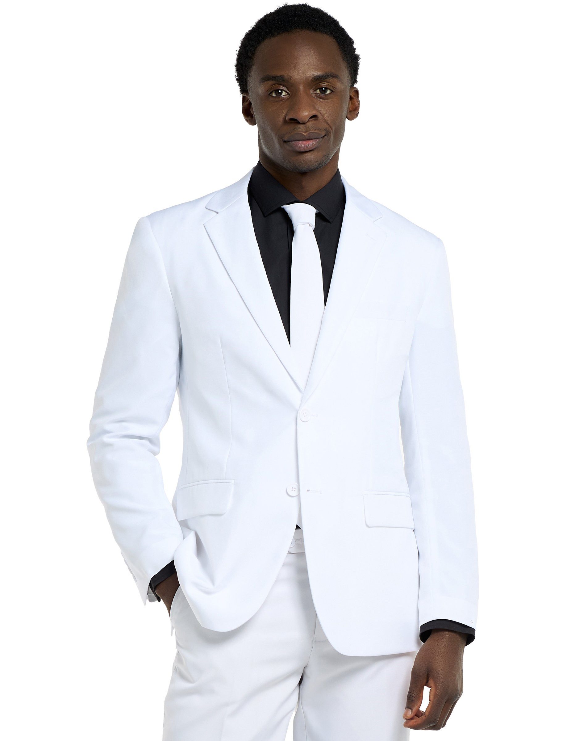 Opposuits Kostüm Opposuits Weisser Ritter Herrenanzug weiss