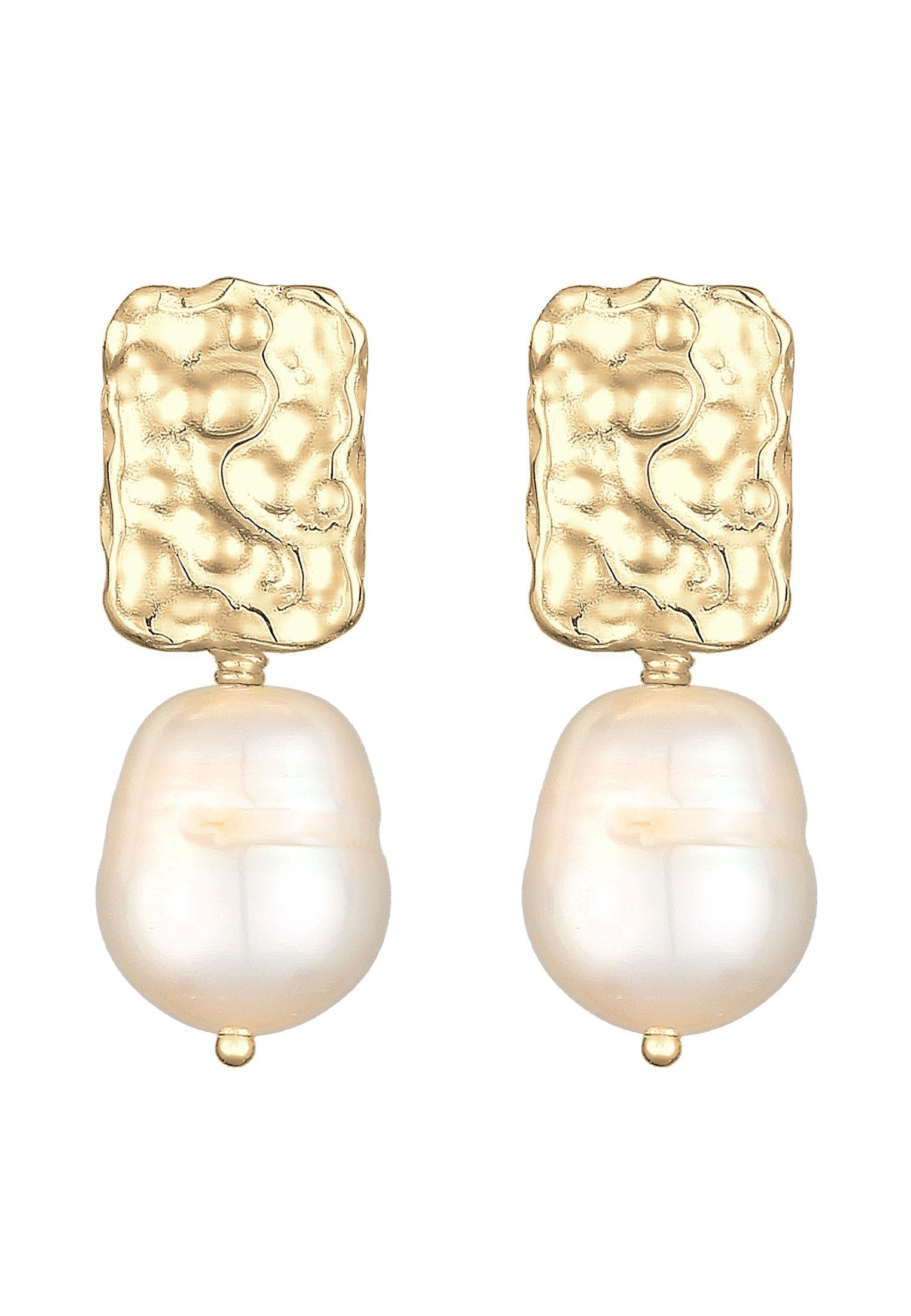 Elli Premium Perlenohrringe Barock Süßwasserzuchtperlen Weiß 925 Sterling S günstig online kaufen