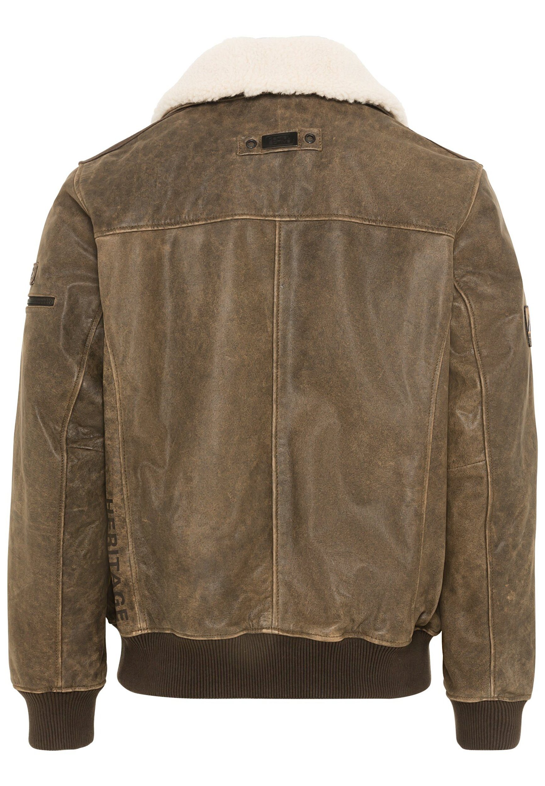 Kragen Herren Lederjacke Camel Active Camel Active Lederjacke