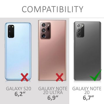 kalibri Handyhülle Hülle für Samsung Galaxy Note 20, Leder Handyhülle Handy Case Cover - Schutzhülle Lederhülle